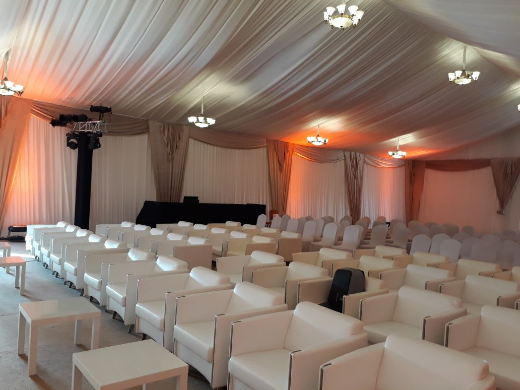 Interior fit-out work for tents and events in UAE