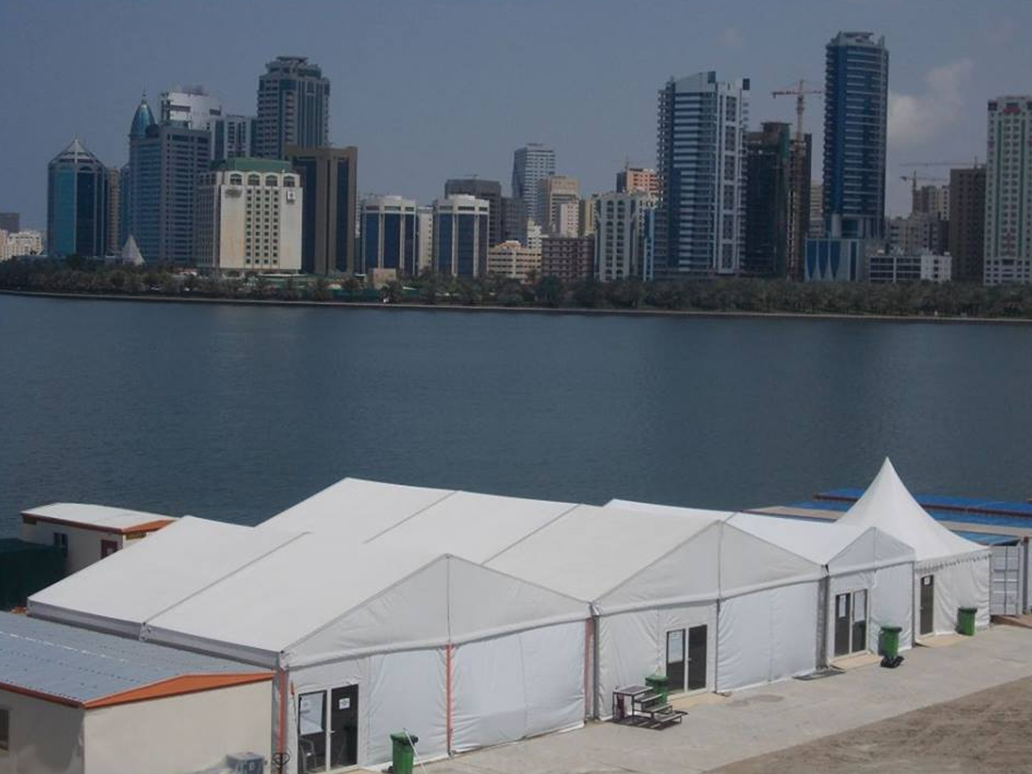 Event tent rental setup in Dubai