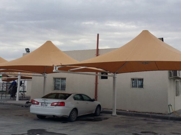 Down Support Cantilever Car Parking Shades