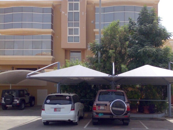 Pyramid Car Parking Shades