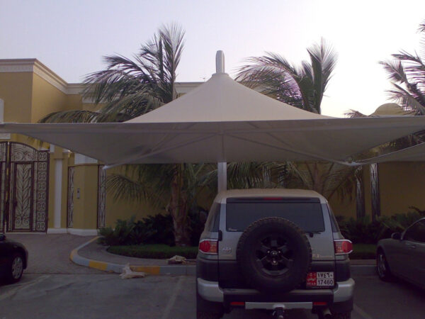 Unipole Car Parking Shades